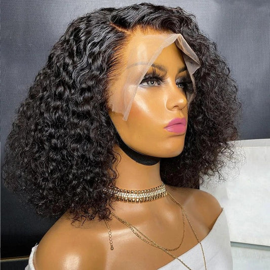 Curls bob  lace 13x4  full frontal bob wig